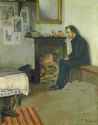 Santiago Rusiol - The Bohemian (portrait of Erik Satie in his studio in Montmartre) 1891 - (MeisterDrucke-113065)