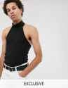 reclaimed-vintage-Black-Halter-Neck-Top