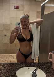big tits in the bathroom