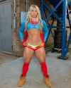 buff Supergirl cosplayer