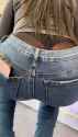 @JustOneSniff Big Ass Latina Worker With Whaletail 2024-02-08 Brunette Butt Pants Denim Jeans Panties Thong Candid Creepshot 007