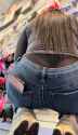 @JustOneSniff Big Ass Latina Worker With Whaletail 2024-02-08 Brunette Butt Pants Denim Jeans Panties Thong Candid Creepshot 010