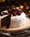 Christmas-Cake-decorated-with-fondant-marzipan-and-cherries