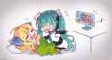 hatsune miku excited wake jashin tv show anime point