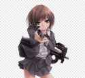 png-transparent-girls-with-guns-anime-drawing-gunslinger-girl-anime-black-hair-photography-cartoon single