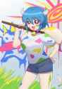 minos paint artist happy smile
