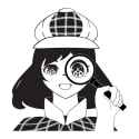 magnifying glass girl