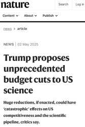 USA trump science cuts