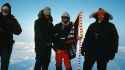 Sir Edmund Hillary and Neil Armstrong at the North Pole