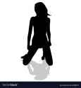 girl-on-her-knees-black-silhouette-vector-2938775