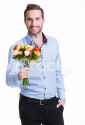 50223198-portrait-of-happy-young-man-with-flowers