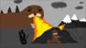gondola dragon fight