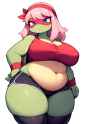 furry female, species_turtle, teenage mutant ninja turtles, overweight female, t s-1754111524