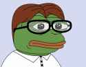 nerd pepe frog