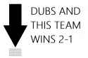 arrow dubs team wins 2-1