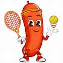 -sausage-playing-tennis