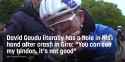 David Gaudu literally has a hole in his hand