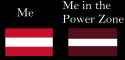 Latvia in the power zone