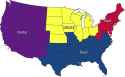 norf v souf v middul v wes