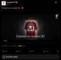 Screenshot 2025-07-12 at 12-19-44 Liverpool FC on X Forever our number 20… ❤️ https __t.co_SKrbd8CMgE _ X