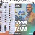 UFC Fight Night Lewis vs. Teixeira.