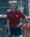 Photo by Aurelia Nobels on June 06, 2025. May be an image of 1 person, playing tennis, playing football, track and field, sportswear, sport equipment, racket, stadium and text.