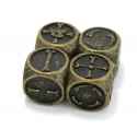 set_of_4_brute_force_fudge_dice_w_bag_dark_gold