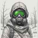 FXB-Verse_00068-a pencil sketch of a game digital artwork concept design sheet &lt;very sexy full body gas mask lady, green visor&gt;, nuclear winter background, snow, grunge post apocalyptic wasteland style, a bit of rust and decay.PNG