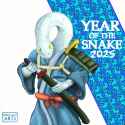 YEAR OF THE SNAKE AND FIGHTER SAMURAI HUMAN MALE 2025 29 JAN 25