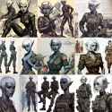 dark elf collage