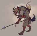 gnoll point laugh cute