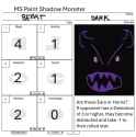 MS Paint Shadow Monster - Dice Fighters Stat Card