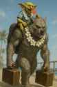 Beachside Parade of the Werewolf and Goblin