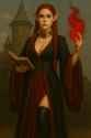 Elven Sorceress and Tower__