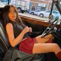 Brunette Sabrina Car