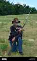 civil-war-re-enactment-union-solider-gettysburg-bayonet-EX11JX