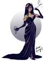 smoking vampire lady