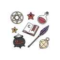 magic-items-illustration-vector