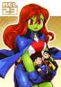 __robin_dick_grayson_superboy_kon_el_deathstroke_and_2_more_dc_comics_and_1_more_drawn_by_kandamari__805a5271ca1d51f6fea9eeaac57479e7