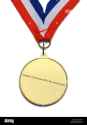 large-gold-medal-with-copy-space-and-ribbon-isolated-on-white-background-E6Y97H