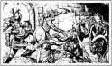 a fight with orcs