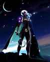 drow silver knight lodos anime style 