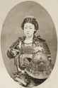 Japanese_School_-_Portrait_of_a_female_warrior_with_flowers_in_her_hair_c1895_-_(MeisterDrucke-520851)