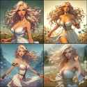 blonde sundress elf