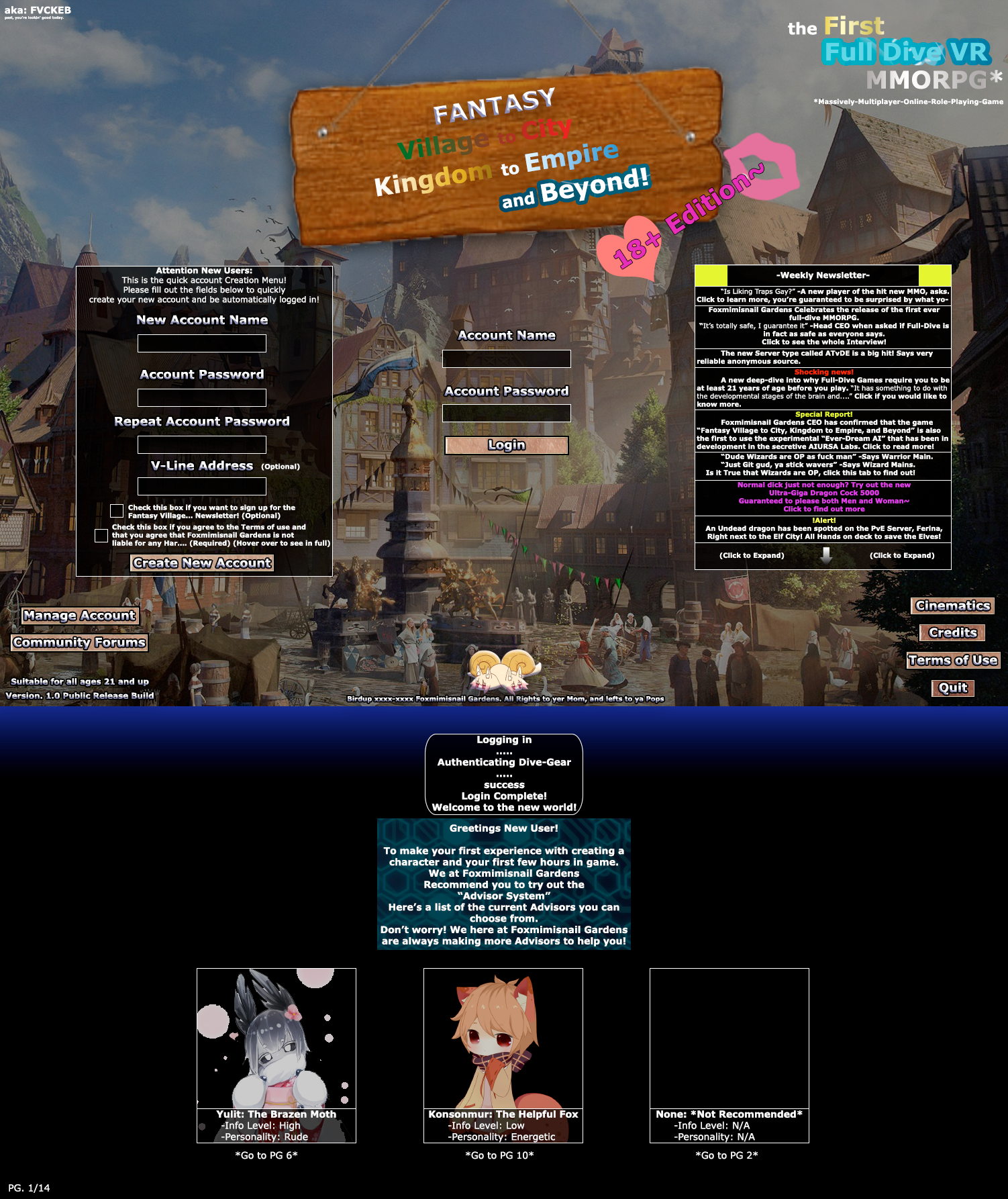 yukie tg/ - /mcyoag/ Multiplayer Choose Your Own Adventure General