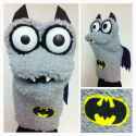 retro batman sock puppet