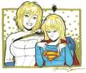 power girl and supergirl