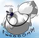 puffwuffballoon - skunkzel_fox_taur_blimp