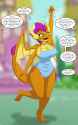 3523817__suggestive_artist-colon-runningtoaster_applejack_rarity_smolder_dragon_anthro_g4_breasts_busty+smolder_clothes_curvy_dialogue_dragoness_female_hourglas