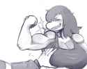 Susie flexing